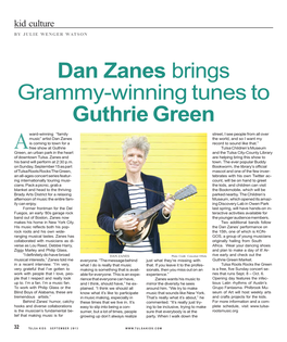 Dan Zanes Brings Grammy-Winning Tunes to Guthrie