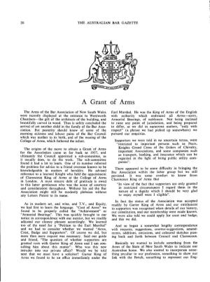 A Grant of Arms