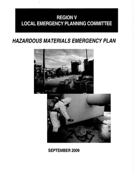 Region V Local Emergency Planning Committee Hazardous Materials Emergency Plan September 2008-2009