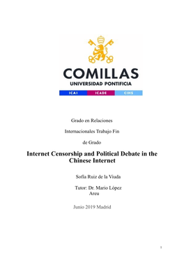 Internet Censorship and Political Debate in the Chinese Internet