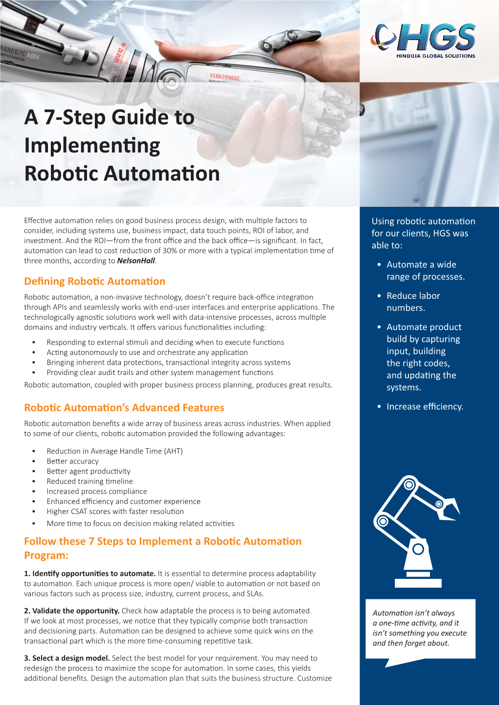 A 7-Step Guide to Implementing Robotic Automation