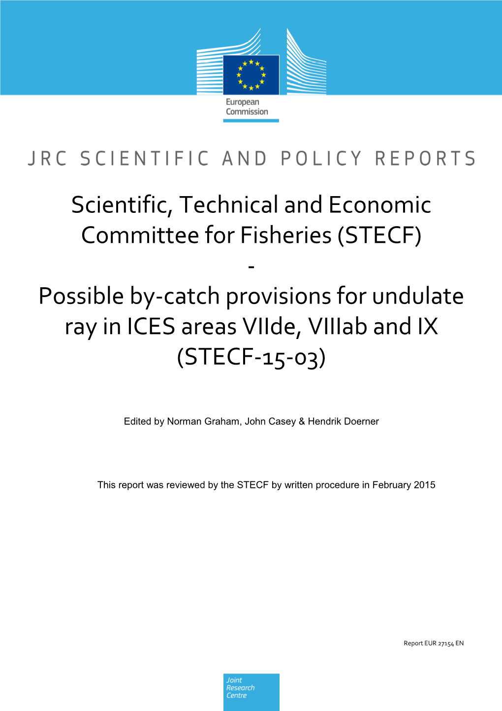 STECF-15-03 Possible By-Catch Provisions Undulate Ray JRC95199