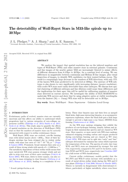 The Detectability of Wolf-Rayet Stars in M33-Ike Spirals up to 30