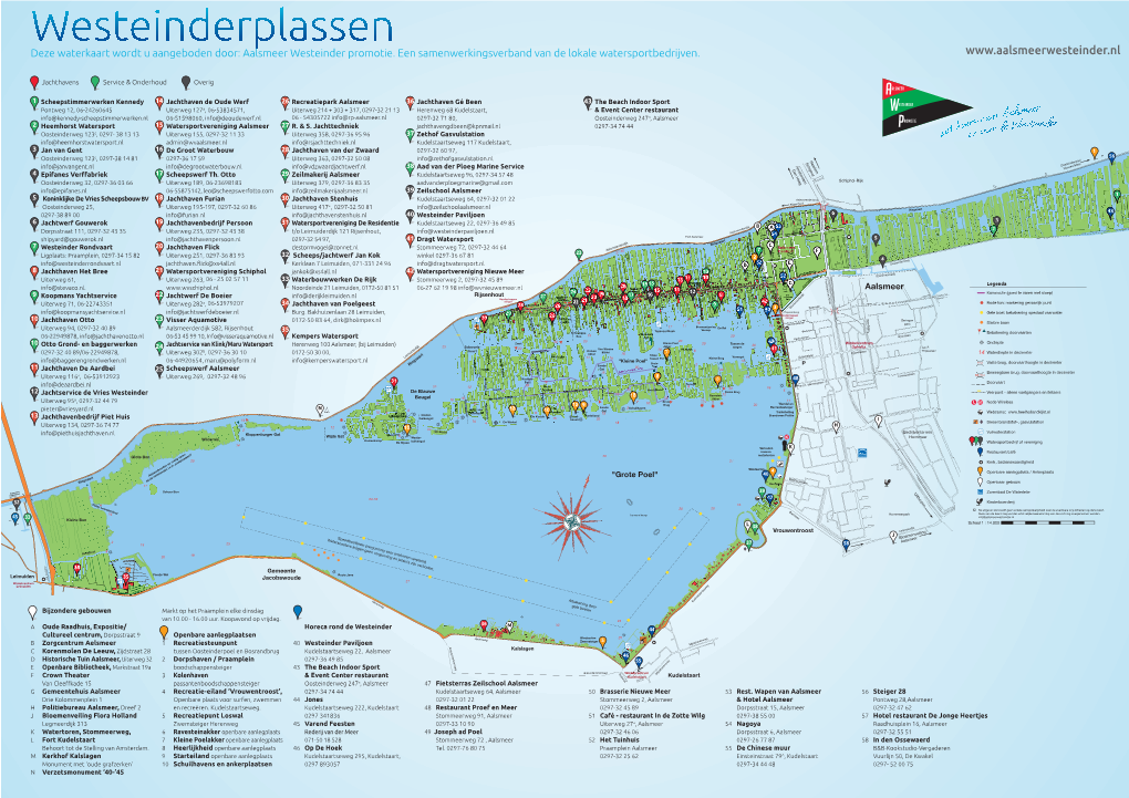 Kaart Wordt U Aangeboden Door: Aalsmeer Westeinder Promotie