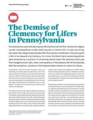 The Demise of Clemency for Lifers in Pennsylvania