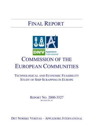 Report on the Technological and Economic
