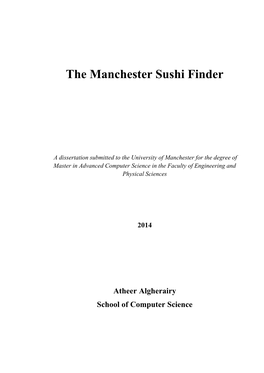 The Manchester Sushi Finder