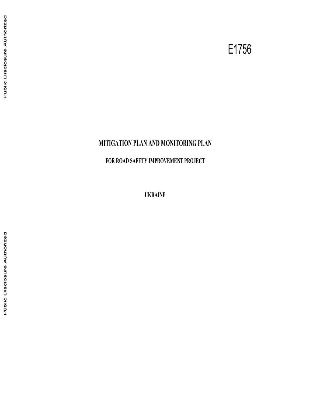 World Bank Document