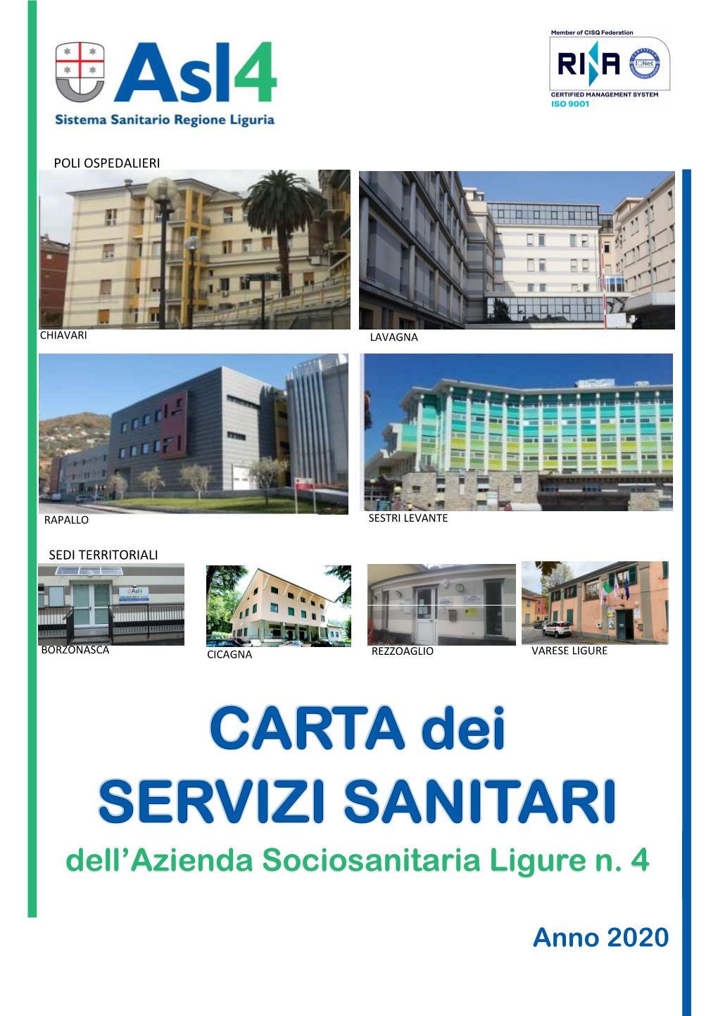 Carta Dei Servizi Asl4 2020