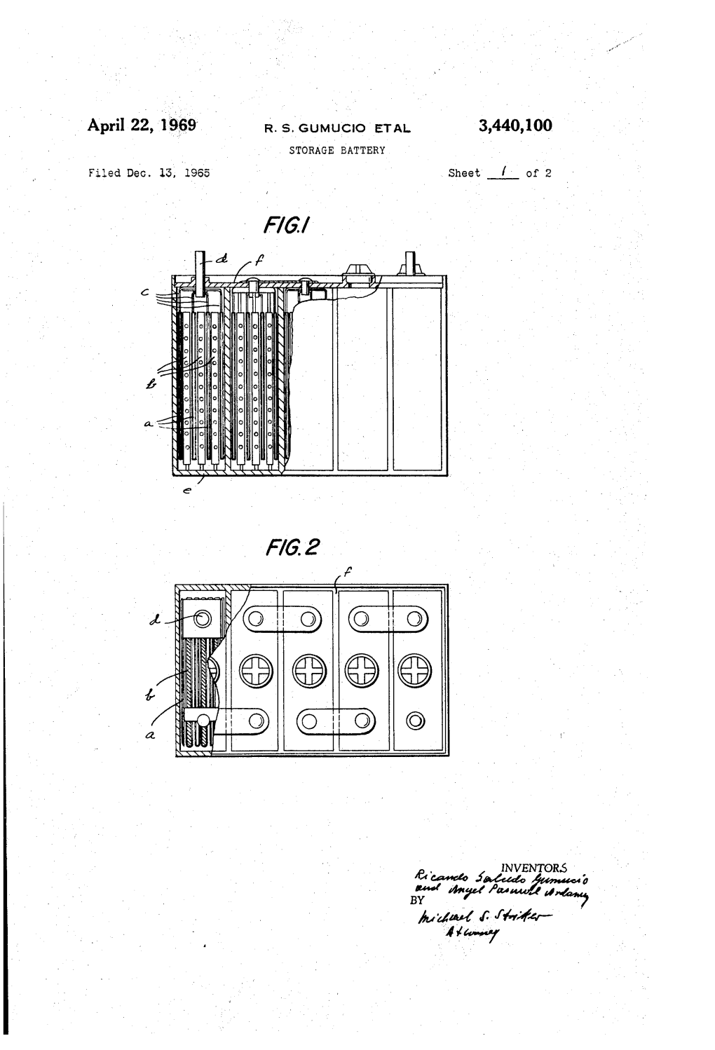 R. S. Gumucio Etal Storage Battery