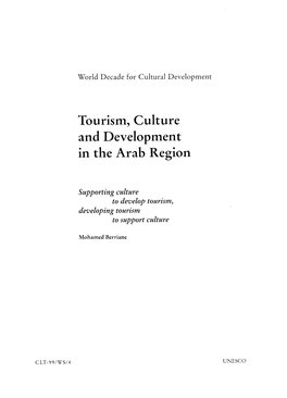 Tourism, Culture and Development in the Arab Region