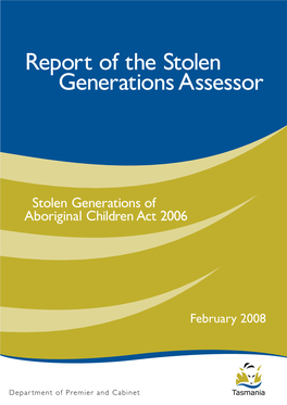 Report of the Stolen Generations Assessor
