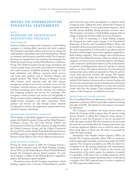 Notes to Consolidated Financial Statements American Express Company
