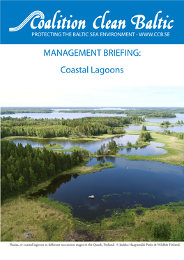 MANAGEMENT BRIEFING: Coastal Lagoons
