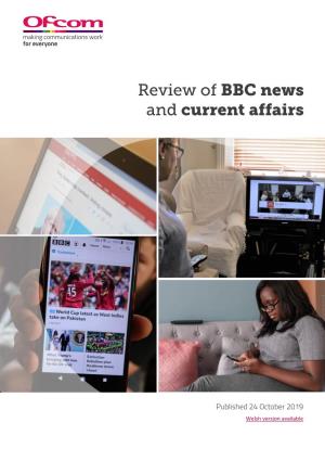 Review of BBC News and Current Affairs