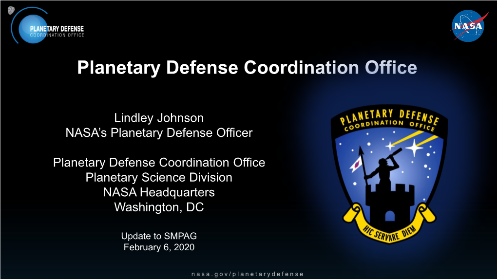 Planetary Defense Coordination Office
