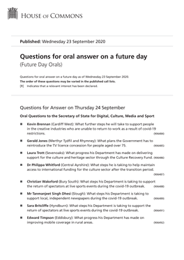 View Future Day Orals PDF File 0.11 MB