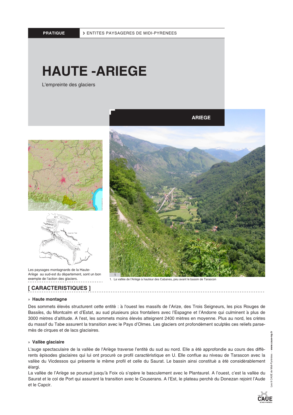 HAUTE -ARIEGE L'empreinte Des Glaciers