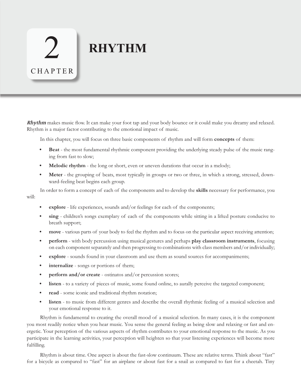 Rhythm Chapter