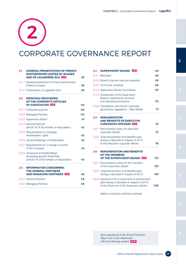 Corporate Governance Report