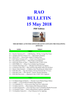 Bulletin 180515 (PDF Edition)