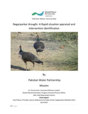 Nagarparkar Drought- a Rapid Situation Appraisal and Intervention Identification