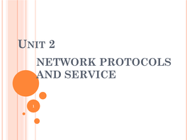 Network Protocols and Service