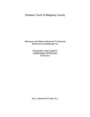 Orphans' Court of Allegheny County