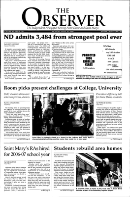 ND Admits 3484 from Strongest Pool Ever