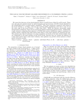 TWO LOCAL VOLUME DWARF GALAXIES DISCOVERED in 21 CM EMISSION: PISCES a and B Erik J