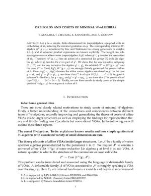 Orbifolds and Cosets of Minimal W-Algebras
