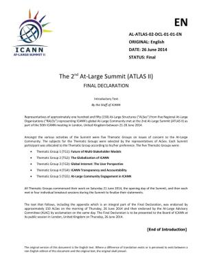 ATLAS II | At-Large Summit London 2014
