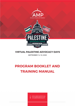 Program Booklet and Training Manual 1