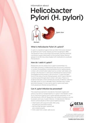Helicobacter Pylori (H. Pylori)