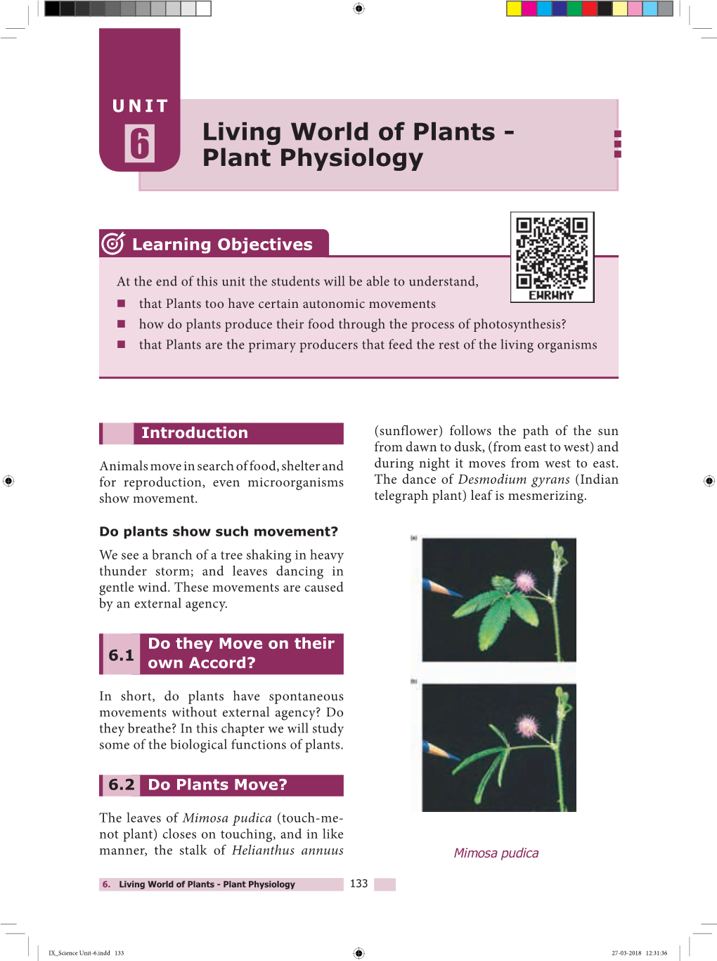 Tamilnadu Board Class 9 Science Chapter 6 Term I