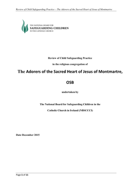 The Adorers of the Sacred Heart of Jesus of Montmartre