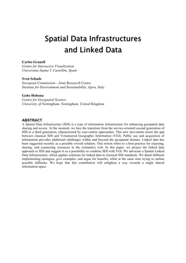 Spatial Data Infrastructures and Linked Data