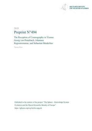 Preprint N°494