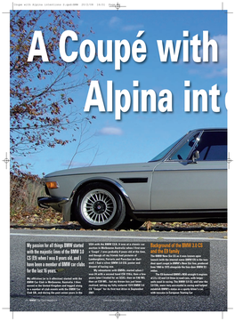 Coupe with Alpina Intentions S.Qxd:BMW 20/2/08 16:51 Page 44 a Coupé with Alpina Int E