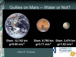 NASA Mars Exploration Strategy: “Follow the Water”