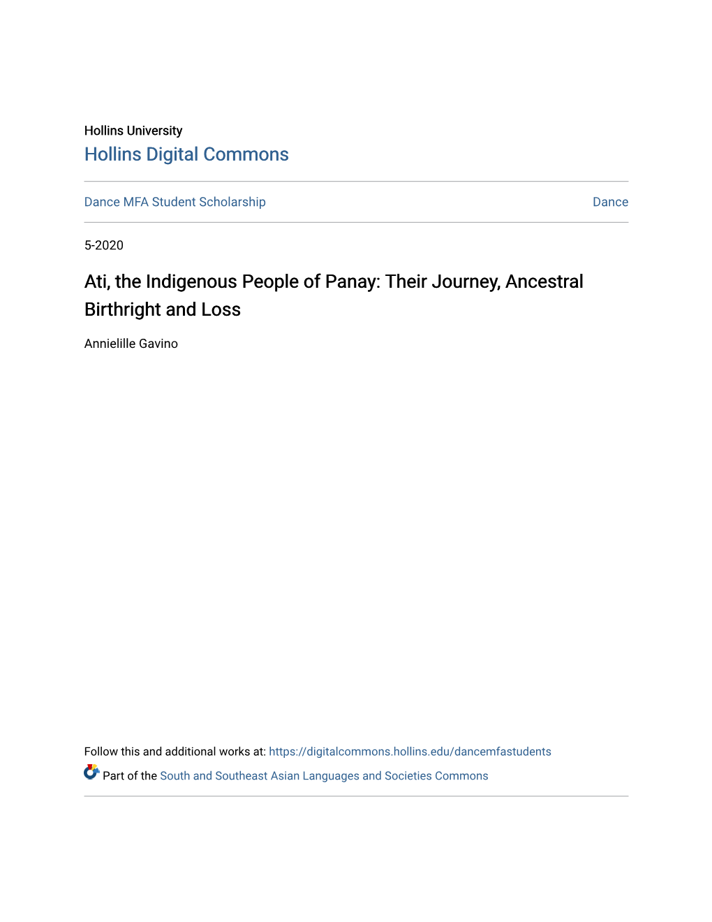 Ati, the Indigenous People of Panay: Their Journey, Ancestral Birthright and Loss