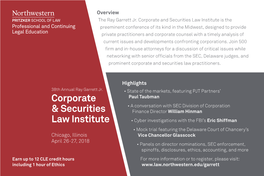 Corporate & Securities Law Institute