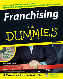 Franchising for Dummies‰