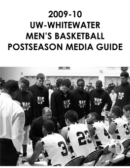 2009-10 Uw-Whitewater Men's Basketball Postseason