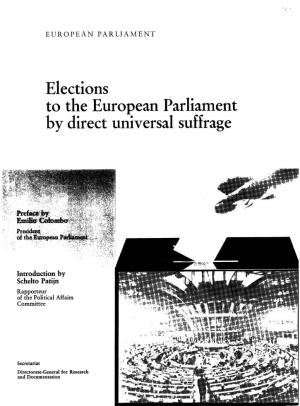 Elections to the European Parliament by Direct Universal Suffrage