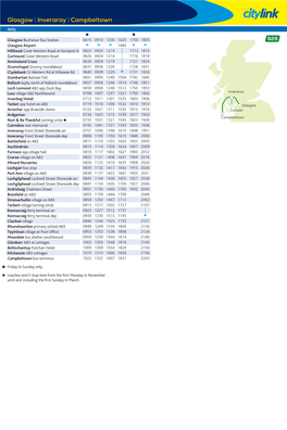 Glasgow | Inveraray | Campbeltown Daily