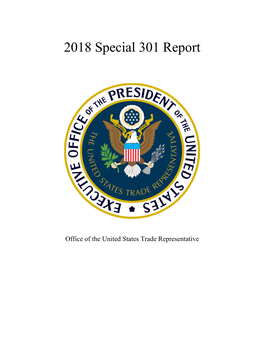 2018 Special 301 Report