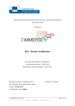 D2.1 System Architecture