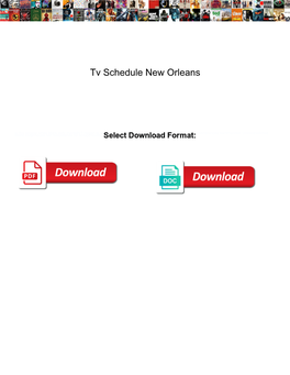 Tv-Schedule-New-Orleans.Pdf