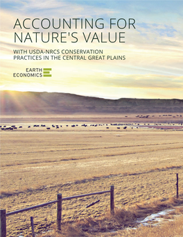 Accounting for Nature's Value with Usda-Nrcs Conservation Practices in the Central Great Plains Authors
